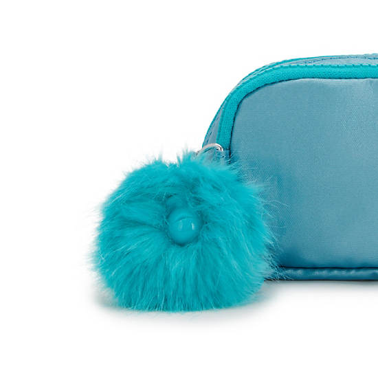 Sacs Kipling Gitroy Metallic Pencil Case Beige Turquoise | FR 1095XY